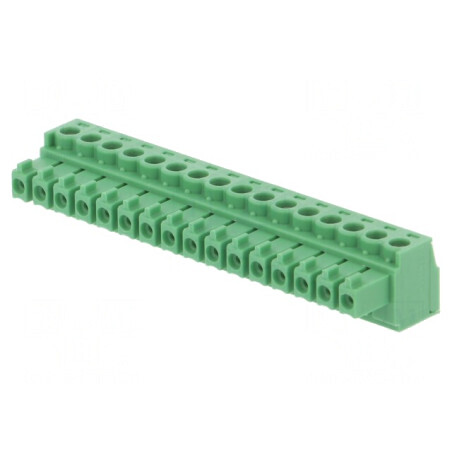Regletă de conexiuni deconectabilă 3,81mm 16 piste dreaptă | Electronic-mag.ro | Componente Electronice