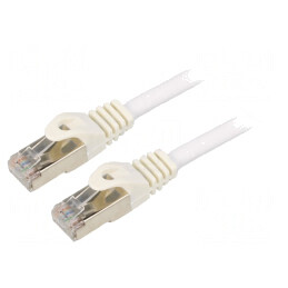 Patch cord S/FTP Cat 6a alb 20m