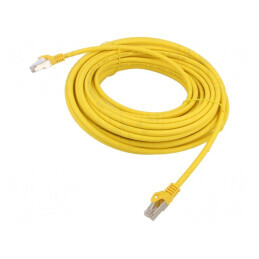 Patch Cord S/FTP Cat 6a Cupru LSZH Galben 20m | Electronic-mag.ro | Componente Electronice