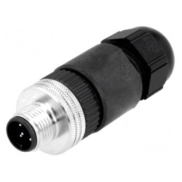 Mufă M12 5 PIN tată pe cablu IP67 | Electronic-mag.ro | Componente Electronice
