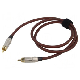 Cablu RCA Aurit 1m Maro