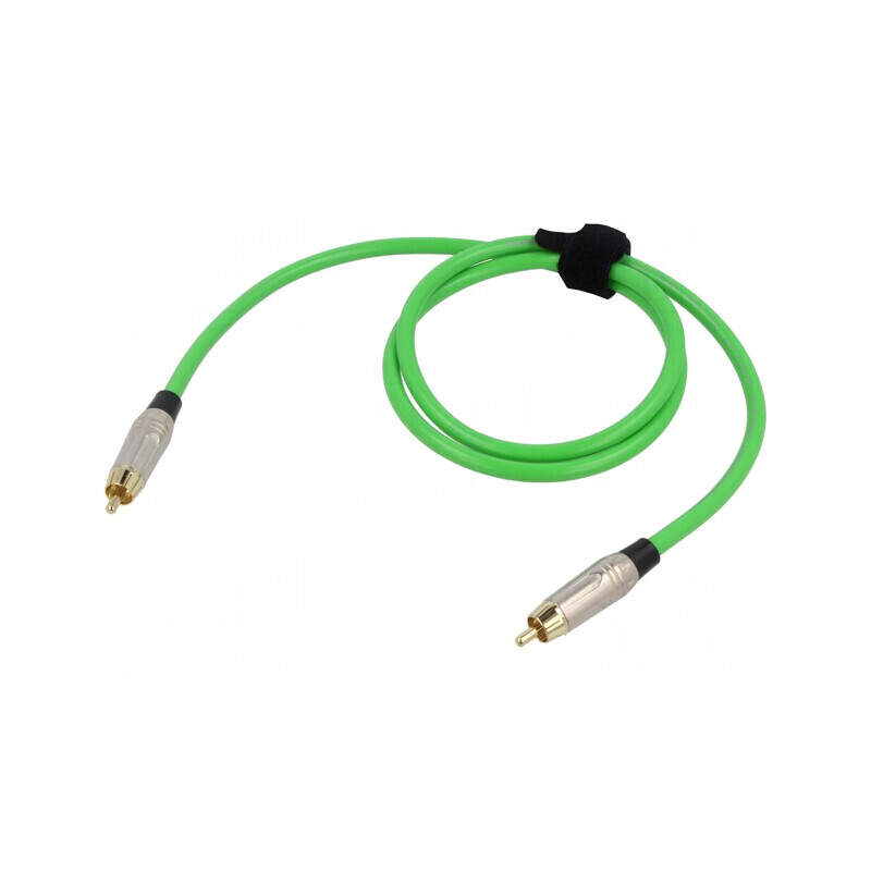 Cablu RCA Aurit Verde 1m | Electronic-mag.ro | Componente Electronice