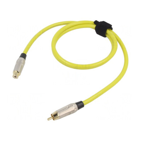 Cablu RCA soclu-mufă aurit 1m | Electronic-mag.ro | Componente Electronice