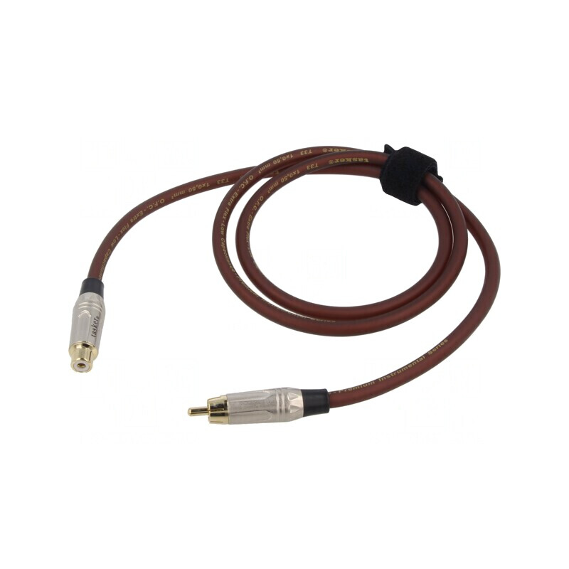 Cablu RCA Aurit 1m Maro | Electronic-mag.ro | Componente Electronice
