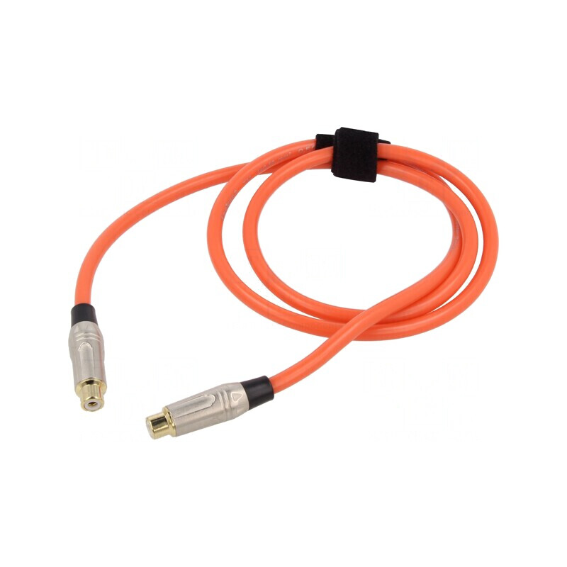 Cablu RCA Soclu Aurit 1m Portocaliu | Electronic-mag.ro | Componente Electronice