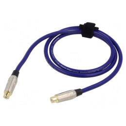 Cablu RCA Aurit Albastru 1m | Electronic-mag.ro | Componente Electronice
