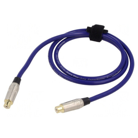 Cablu RCA Aurit Albastru 1m | Electronic-mag.ro | Componente Electronice