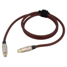 Cablu RCA Aurit 1m Maro | Electronic-mag.ro | Componente Electronice