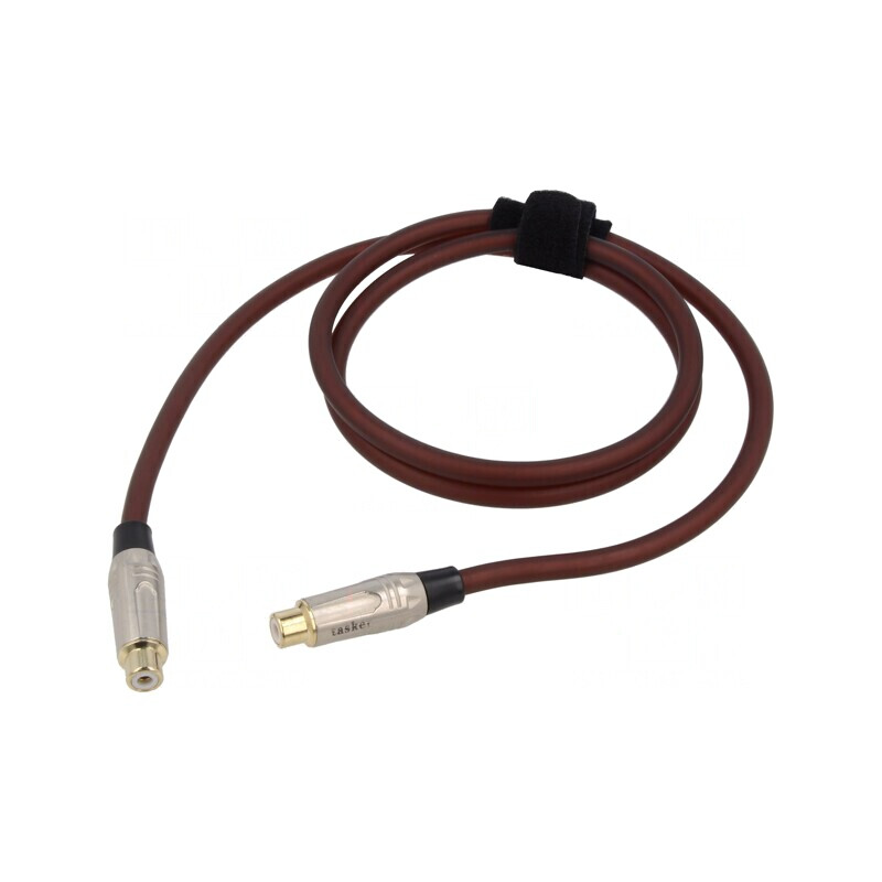Cablu RCA Aurit 1m Maro | Electronic-mag.ro | Componente Electronice