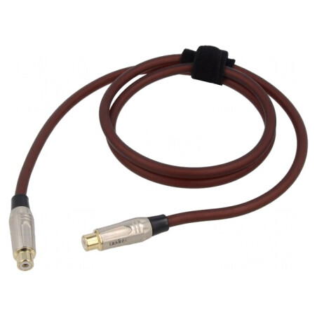 Cablu RCA Aurit 1m Maro | Electronic-mag.ro | Componente Electronice
