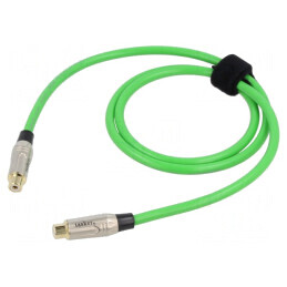 Cablu RCA Soclu Aurit Verde 1m | Electronic-mag.ro | Componente Electronice