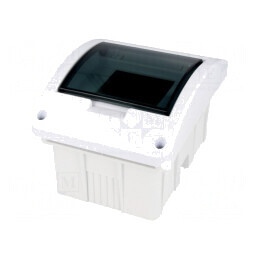 Carcasă aparatură modulară IP40 perete albă ABS | Electronic-mag.ro | Componente Electronice
