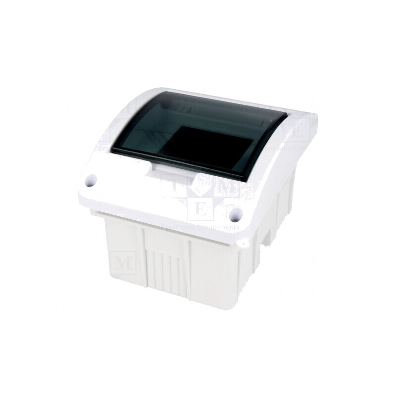 Carcasă aparatură modulară IP40 perete albă ABS | Electronic-mag.ro | Componente Electronice