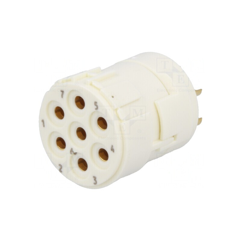 Conector M23 7-PIN Mamă Lipire 300V 20A | Electronic-mag.ro | Componente Electronice