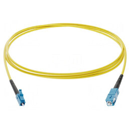 Patch Cord Fibră Optică LC/UPC la SC/UPC 2m 9/125um | Electronic-mag.ro | Componente Electronice
