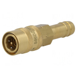 Conector rapid cu supapă 10bar alamă FPM | Electronic-mag.ro | Componente Electronice