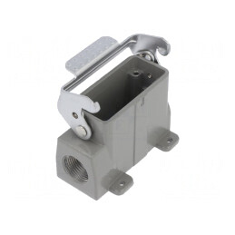 Carcasă pentru conectori HDC D10A cu clichet M20 | Electronic-mag.ro | Componente Electronice