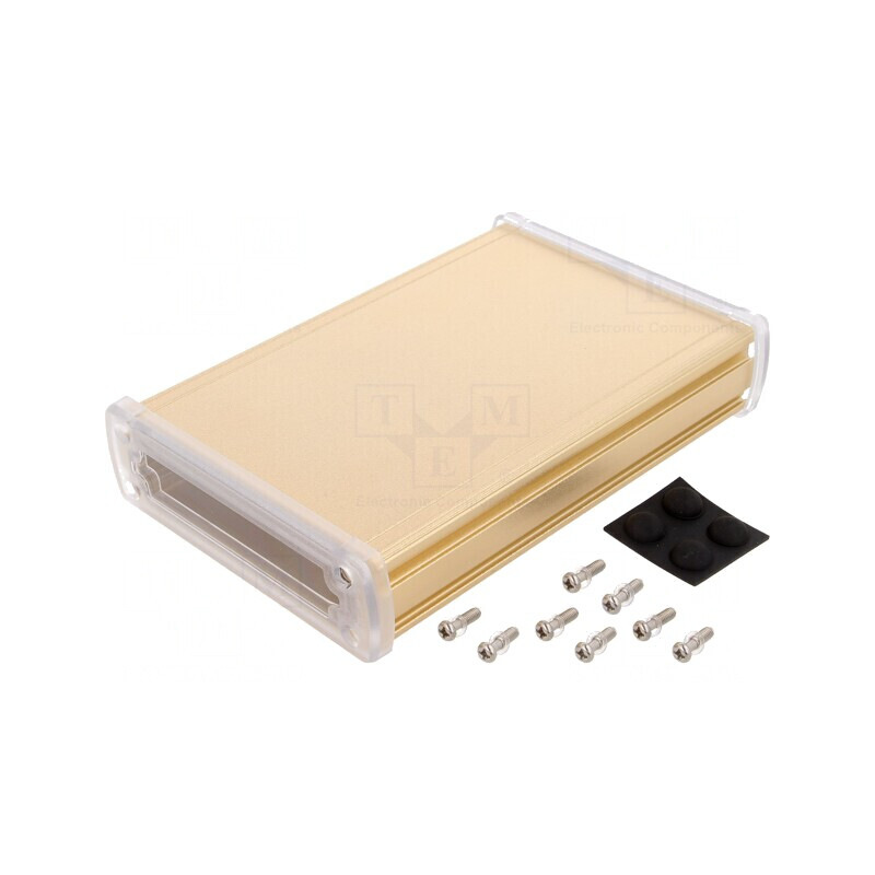 Carcasă Universală Aluminiu Aurit 113.7x169x35.2mm | Electronic-mag.ro | Componente Electronice Carcasă Universală Aluminiu Aurit 113.7x169x35.2mm | Electronic-mag.ro | Componente Electronice