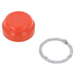 Lentilă Buton Roșie 30mm | Electronic-mag.ro | Componente Electronice