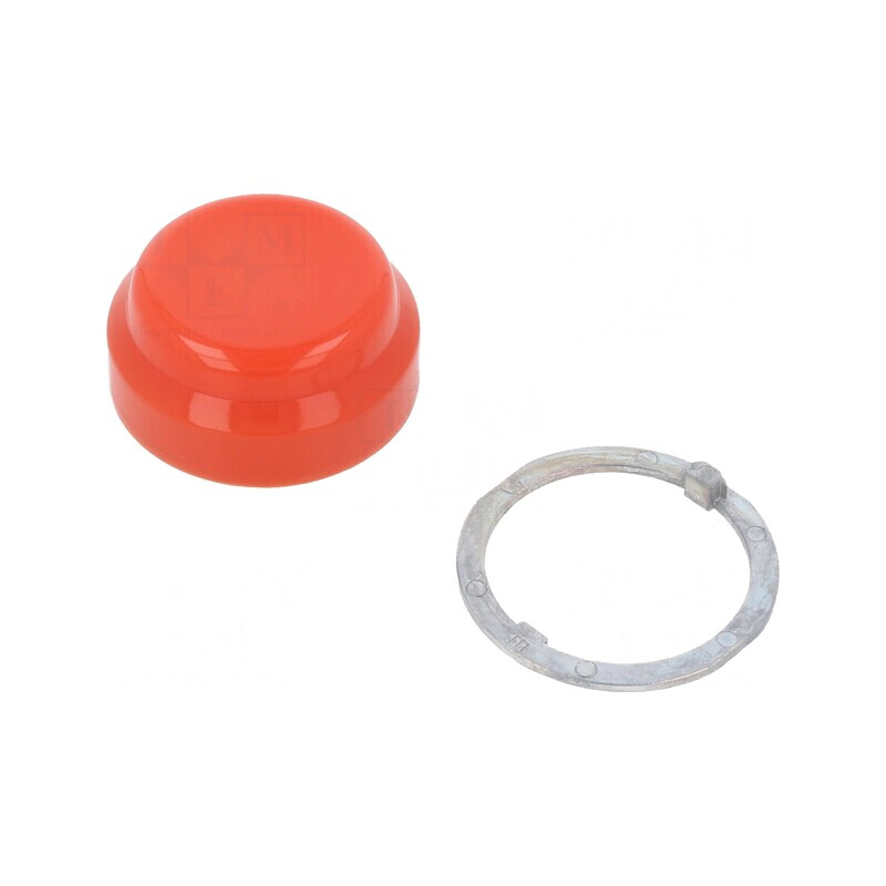 Lentilă Buton Roșie 30mm | Electronic-mag.ro | Componente Electronice