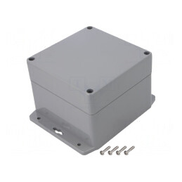 Carcasă universală 120x120x90mm cu lame de fixare | Electronic-mag.ro | Componente Electronice