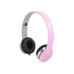 Căști cu Microfon Roz Jack 3,5mm 1,2m | Electronic-mag.ro | Componente Electronice