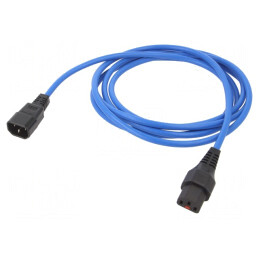 Cablu IEC C13-C14 cu Blocare 3m 10A | Electronic-mag.ro | Componente Electronice