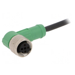 Cablu de Conectare M12 în Unghi 3m 250VAC 4A PUR | Electronic-mag.ro | Componente Electronice