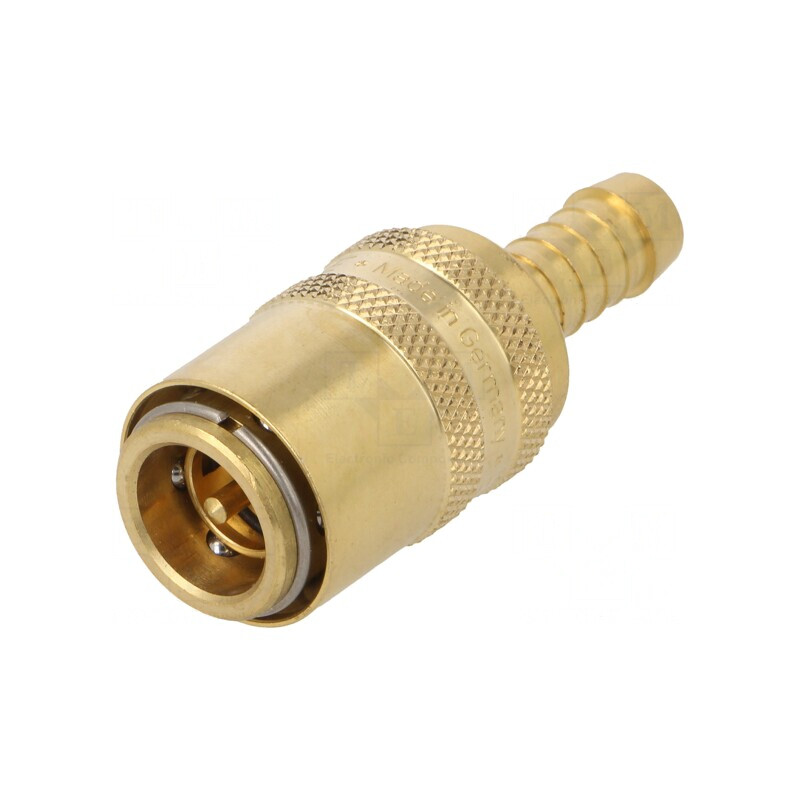 Conector rapid alamă cu supapă 15 bar FPM | Electronic-mag.ro | Componente Electronice