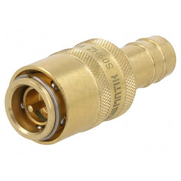 Conector Rapid cu Supapă 15bar Alamă FPM | Electronic-mag.ro | Componente Electronice