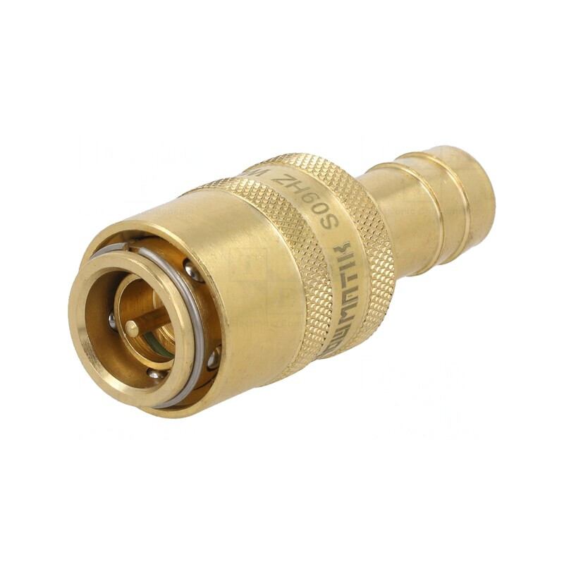 Conector Rapid cu Supapă 15bar Alamă FPM | Electronic-mag.ro | Componente Electronice