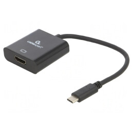 Adaptor HDMI 2.0 USB-C la HDMI 0,15m Negru | Electronic-mag.ro | Componente Electronice