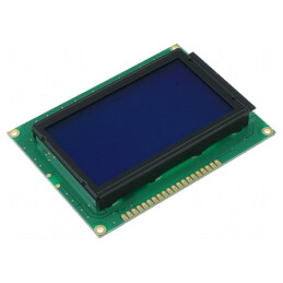 Afișaj LCD Grafic 128x64 Albastru 93x70mm | Electronic-mag.ro | Componente Electronice