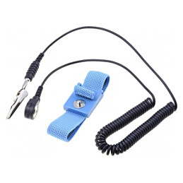 Brățară Antistatică Poliamidă cu Fibre Conductoare 1MΩ | Electronic-mag.ro | Componente Electronice
