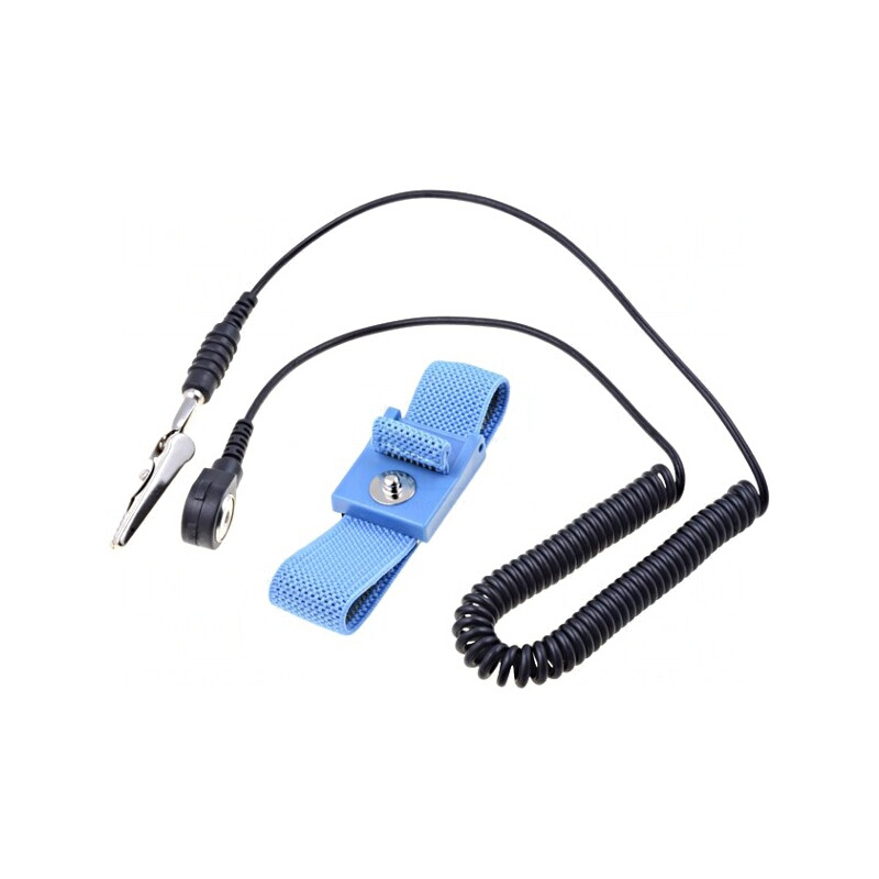 Brățară Antistatică Poliamidă cu Fibre Conductoare 1MΩ | Electronic-mag.ro | Componente Electronice
