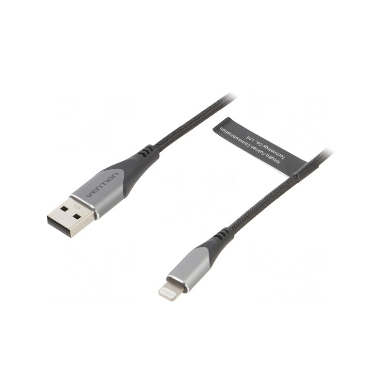 Cablu USB Lightning Apple 1,5m Negru | Electronic-mag.ro | Componente Electronice