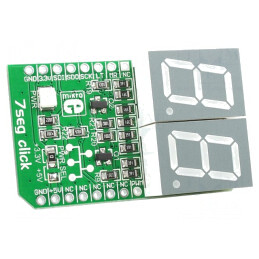 Placă Afișaj SPI 74HC595 Prototip MikroBUS | Electronic-mag.ro | Componente Electronice