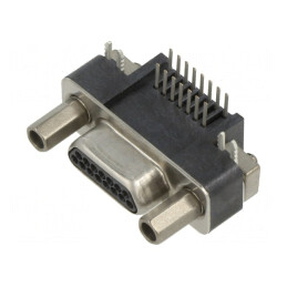Mufă Micro-D 15 pini în unghi | Electronic-mag.ro | Componente Electronice