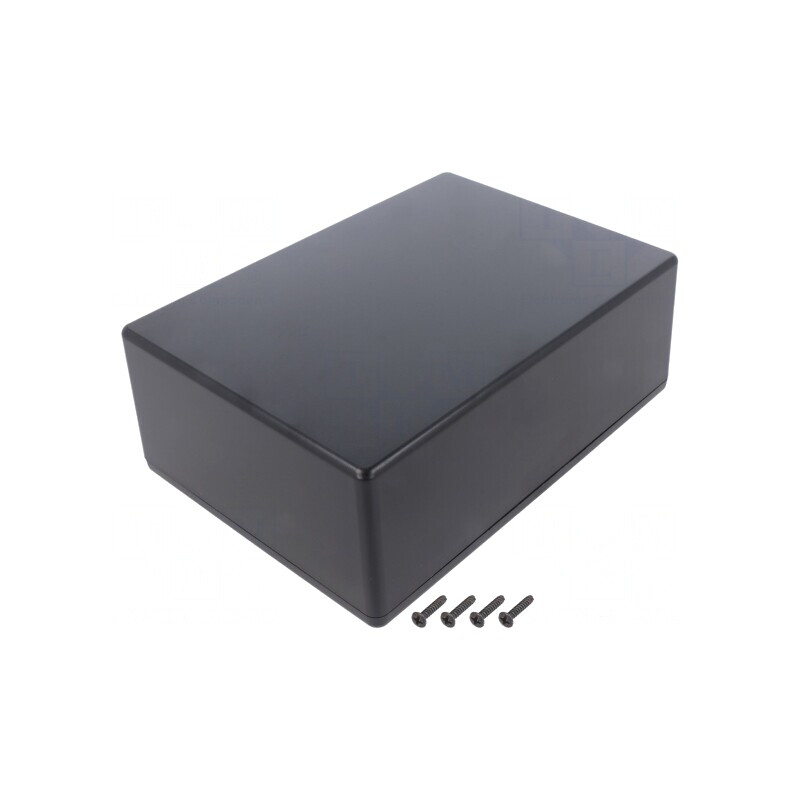 Carcasă Universală Neagră ABS IP40 125x175x65mm | Electronic-mag.ro | Componente Electronice