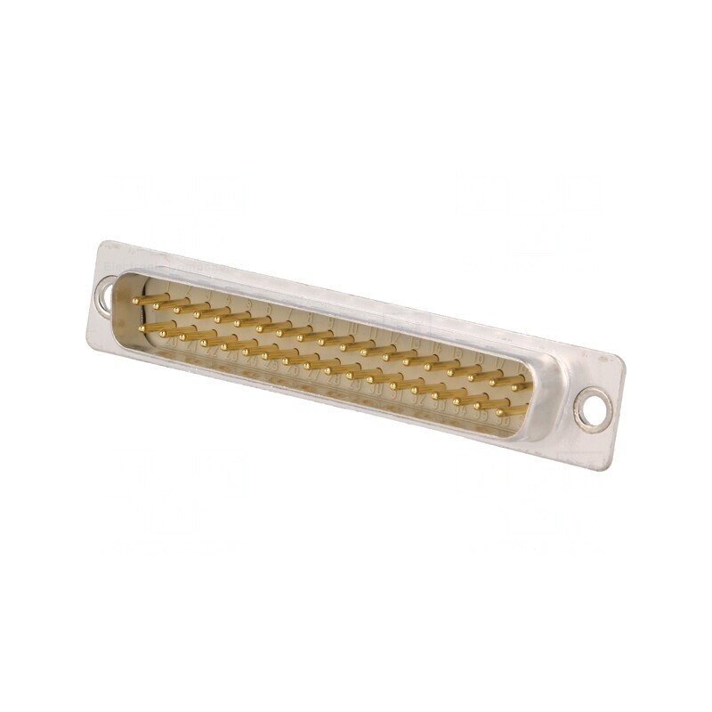 D-Sub 37-Pin Mufă Tată pentru Lipire, Contacte Întoarse | Electronic-mag.ro | Componente Electronice