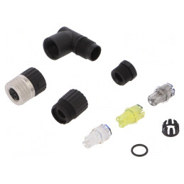 Conector M8 4 Pin 90° Cablu IP67 | Electronic-mag.ro | Componente Electronice