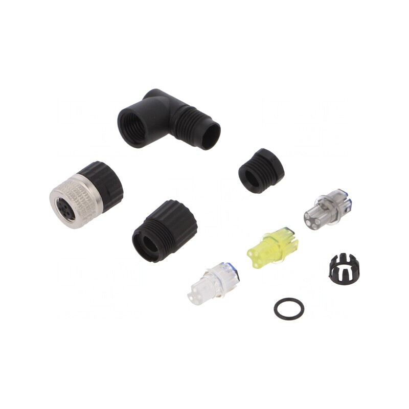 Conector M8 4 Pin 90° Cablu IP67 | Electronic-mag.ro | Componente Electronice