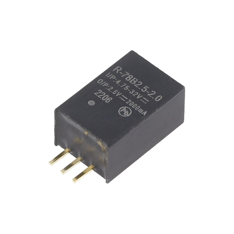 Convertor DC/DC 5W 4,75-32V la 2,5V 2A SIP3 | Electronic-mag.ro | Componente Electronice