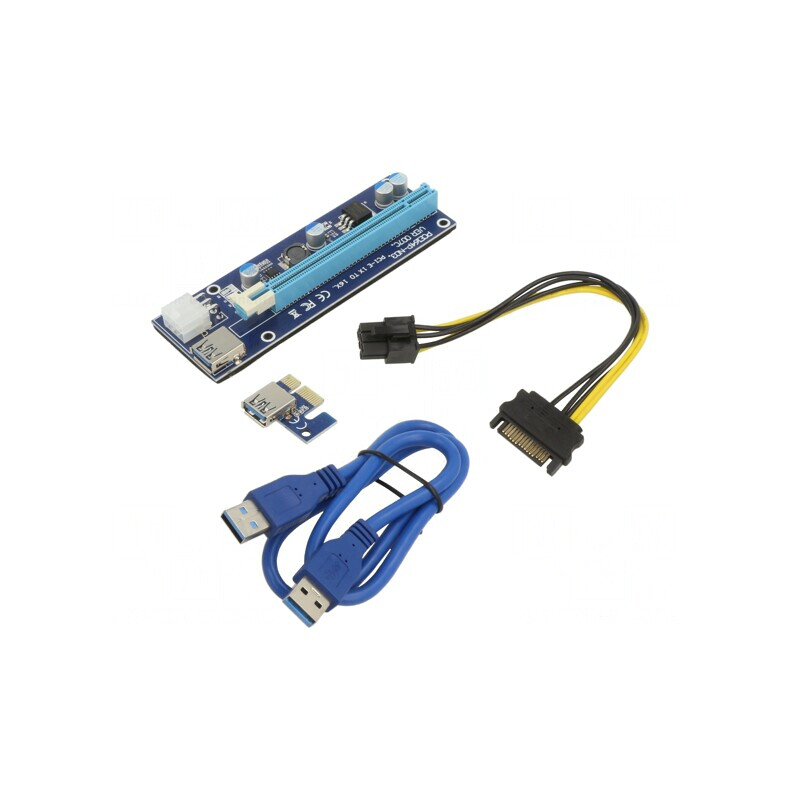Riser PCI Express Albastră | Electronic-mag.ro | Componente Electronice