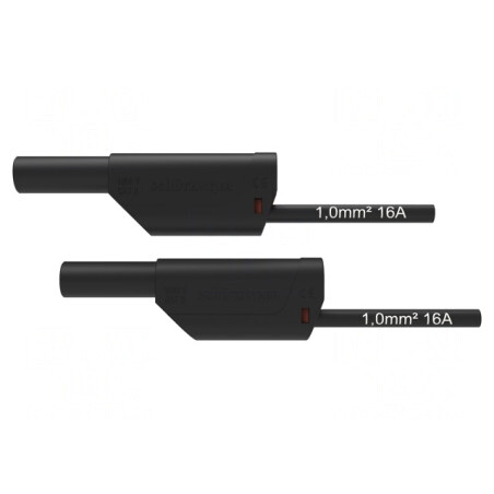 Cablu de măsurare 16A, mufă banană 4 mm | Electronic-mag.ro | Componente Electronice