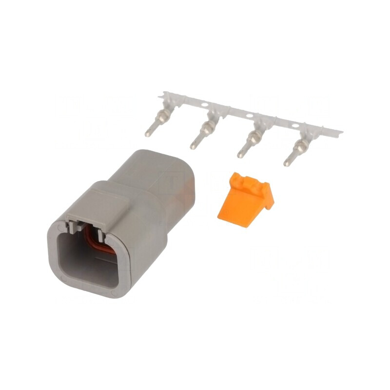 Conector DTP 4-Pin Tată Crimpat pe Cablu | Electronic-mag.ro | Componente Electronice