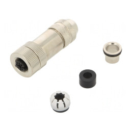 Mufă M12 4-PIN Mamă DeviceNet/CANopen IP65 | Electronic-mag.ro | Componente Electronice