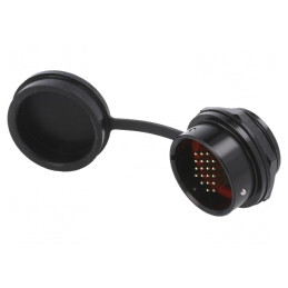 Soclu SA28 tată IP67 20 PIN 5A 400V 0,75mm2 | Electronic-mag.ro | Componente Electronice
