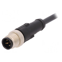 Cablu M12 5 PIN 2m 60VAC 4A