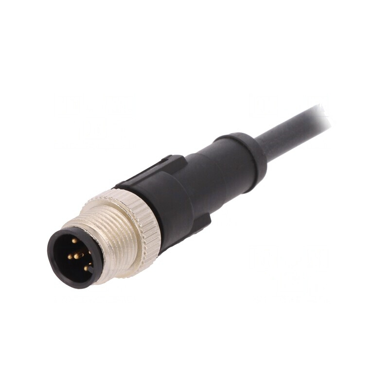 Cablu M12 5 PIN 2m 60VAC 4A | Electronic-mag.ro | Componente Electronice